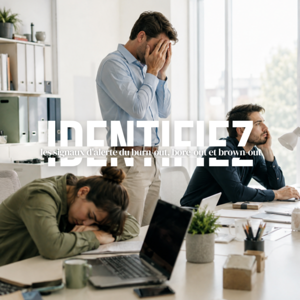 Identifiez les signaux d'alerte du burn-out, bore-out et brown-out